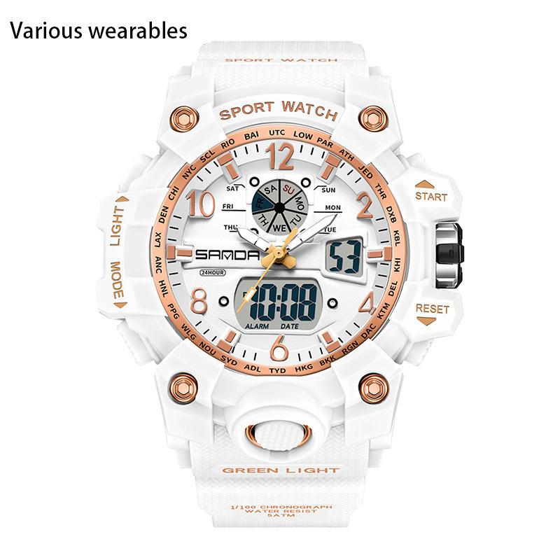 

Электронные часы Новые молодежные спортивные трендовые корейские электронные часы Мужские креативные индивидуальные часы