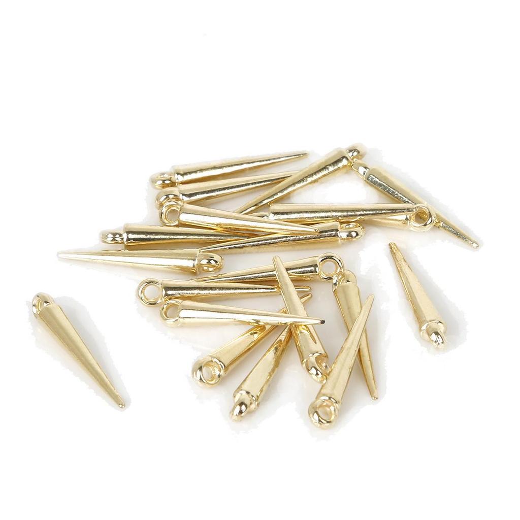 Gold Electroplated Acrylic Beads Pendant Bracelet Necklace Earring Jewelry Making Kit.