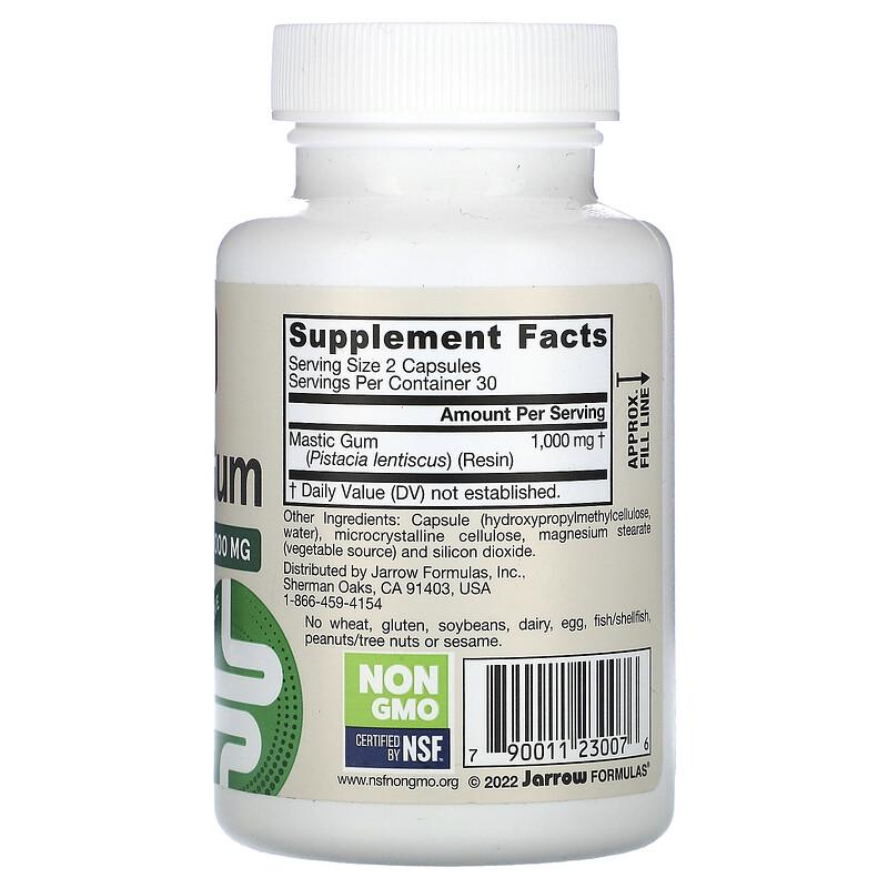 Vegan Mastic Gum, 60 Veggie Capsules (500 mg per Capsule)