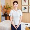 Teluoman Women's Summer Spa & Salon Workwear Set
