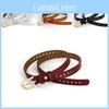 Leather Belt Vintage Women Versatile Decorative Waistband Casual Jeans Strap