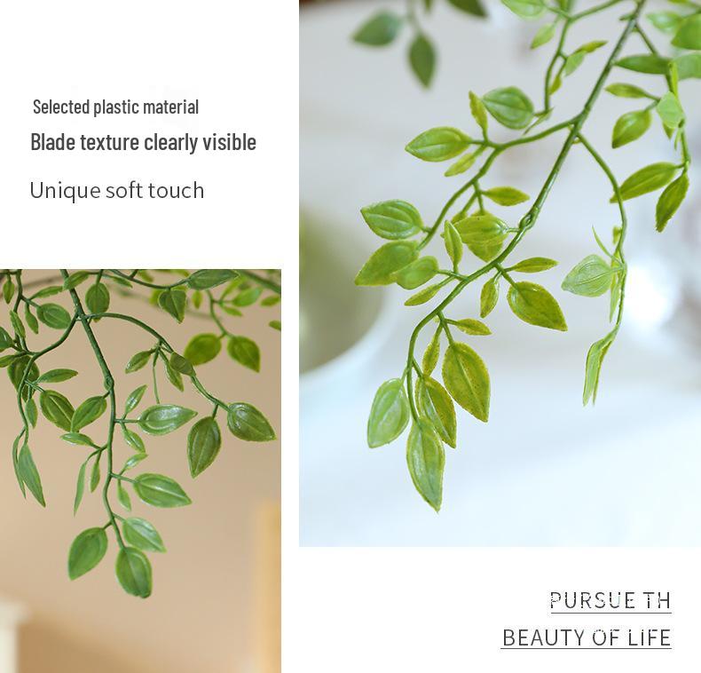 Nandina Artificial Green Plant Branch for Decor - Ideal for Living Rooms, Malls, Landscaping, Floor Ornaments, and Photography Props.