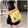 Canvas Tote Bag For Women Large Capacity Casual Shoulder Crossbody Urban Style
