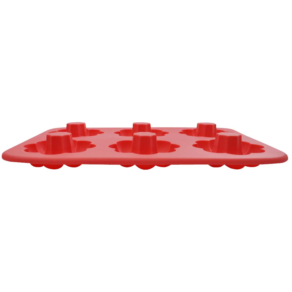 Kai Corporation Silicone Donut 6 260 X 180 X Silicone WDC1001 Mold, Ponde, Cavities, DL-6246, 29mm, Pink, Rubber, China,