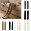 Warm Knit Gaiters for Outdoor Winter Leg Warmers Women, Over The Knee Thigh High Socks, Thickened Velvet Thermal Socks Soft Sleeves, Plush Lined Cold