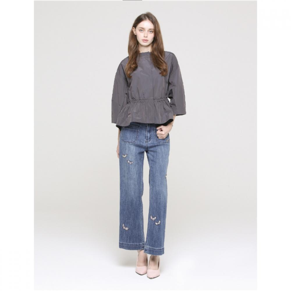 Son Jung Wan Shirring Flare Jacket Zjk6363020