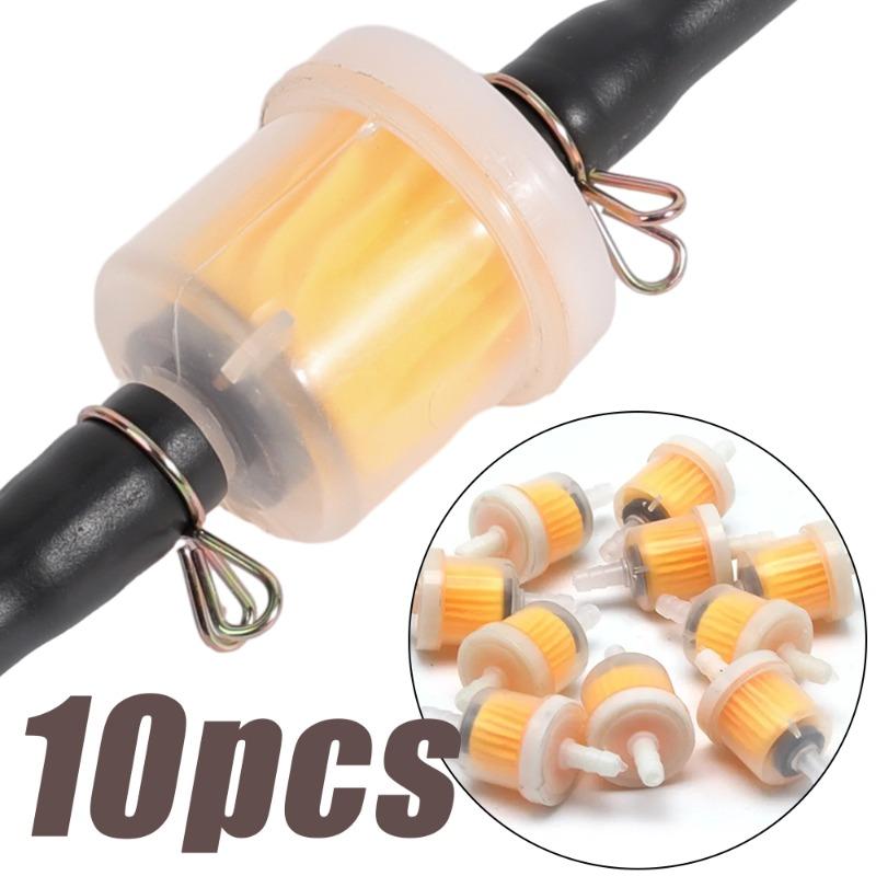 1-10pcs Professional Motorcycle Oil Filter Inline Gas Fuel Filter Gasoline Filters Tool For Scooter Moped Scooter Dirt Bike ATV