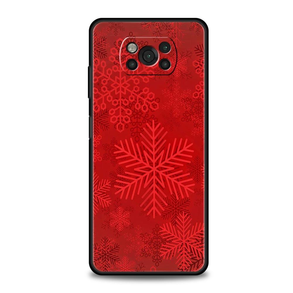 Christmas Graphic Printed Phone Case For For Xiaomi Poco X6 X5 Pro X4 X3 NFC F5 Pro F4 F3 GT M5 M4 Pro 5G M3 C51 C50 C55 Cover