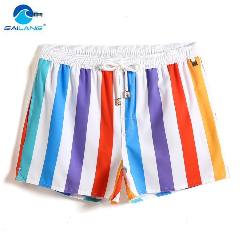 Colorful Quick-Dry Men s Plus Size Beach Shorts with Liner XXXL