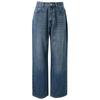 Women's Plus Size High-Waist Micro Wide-Leg Cotton Jeans