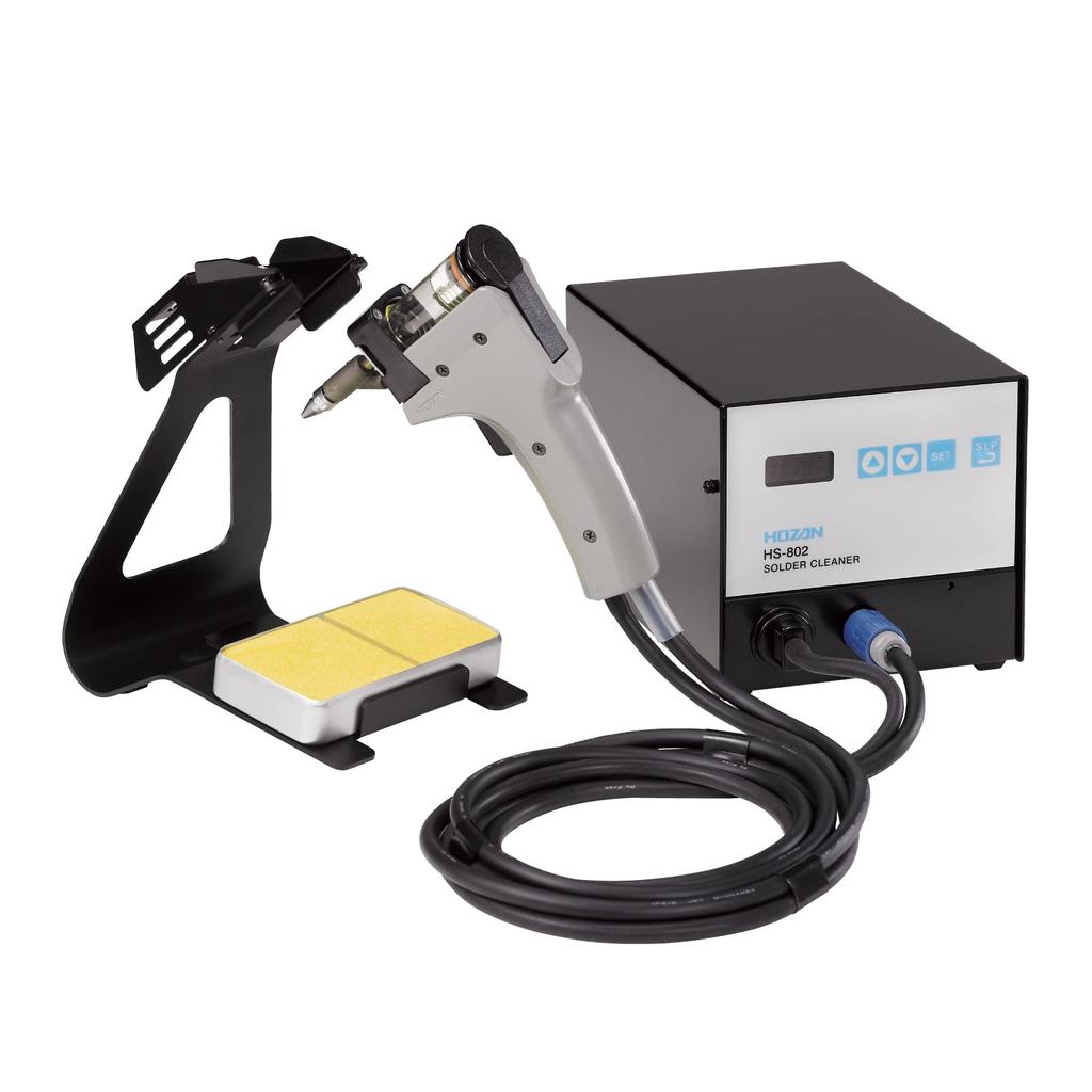 HOZAN HS-802 Solder Sucker with Large-Diameter Pipe, Anti-Clogging, 80W Power Consumption, Temperature Setting 360-480°C