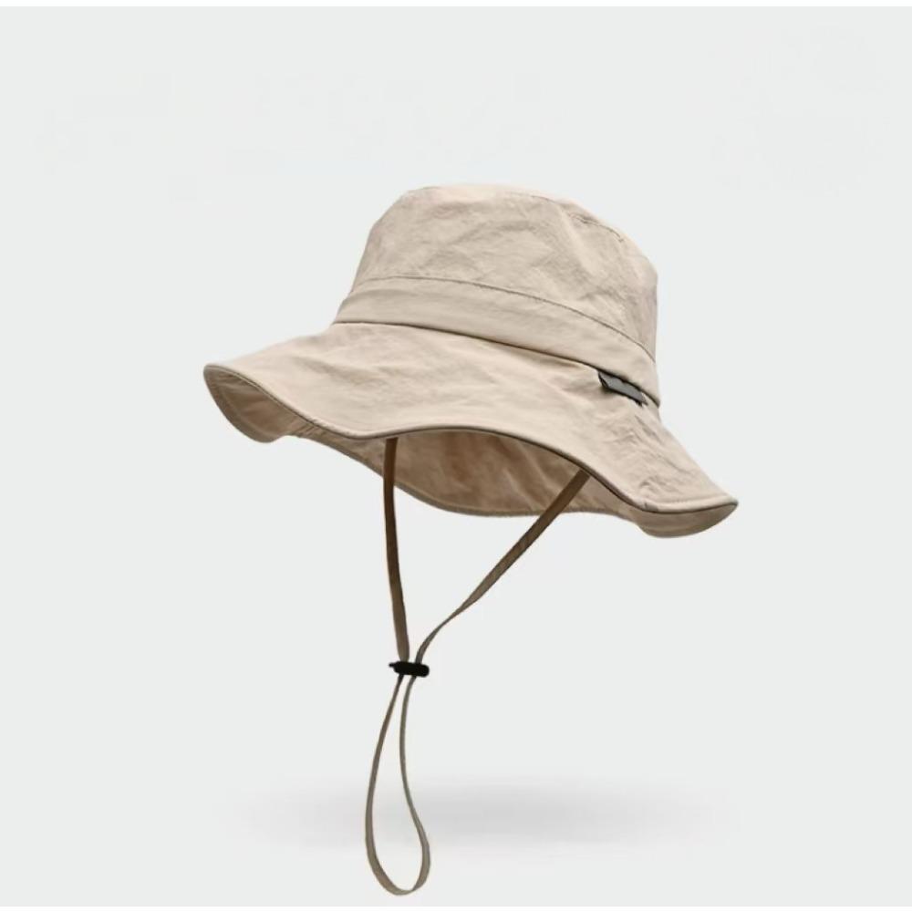 Wasserdichte, schnell trocknende Unisex-Eimerhut, Breiter Rand, UPF 50+ Sonnenschutz-Design, Für Angeln, Camping, Wandern, Outdoor-Aktivitäten beige