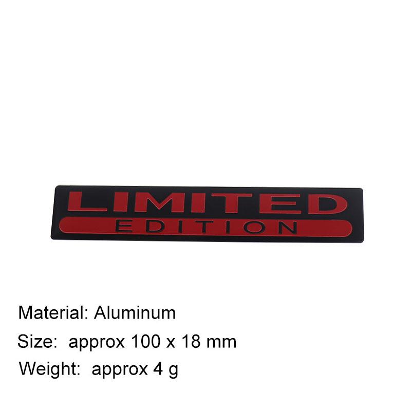 Aluminum Limited Edition Car Trunk Decal Sticker Badge Emblem For Motorcycle Decals Car Tuning Decoration