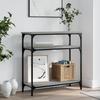 VidaXL Console Table Sonoma Grey 75x29x75 Cm Engineered Wood 834043