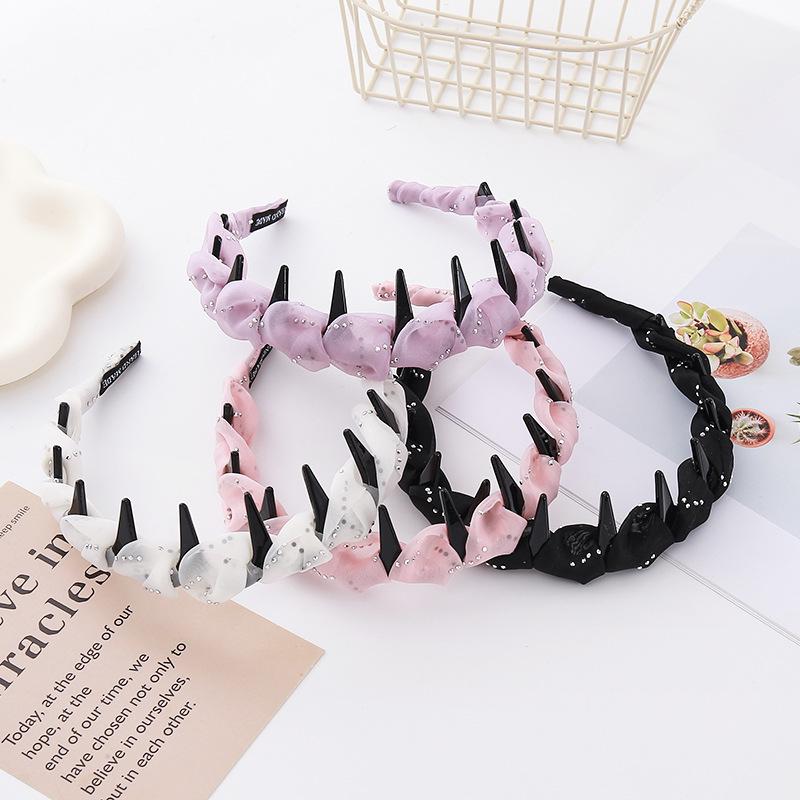 Korean-Style Twisted Comb Headband: Light Luxury & Elegant Starry Design Hair Accessory