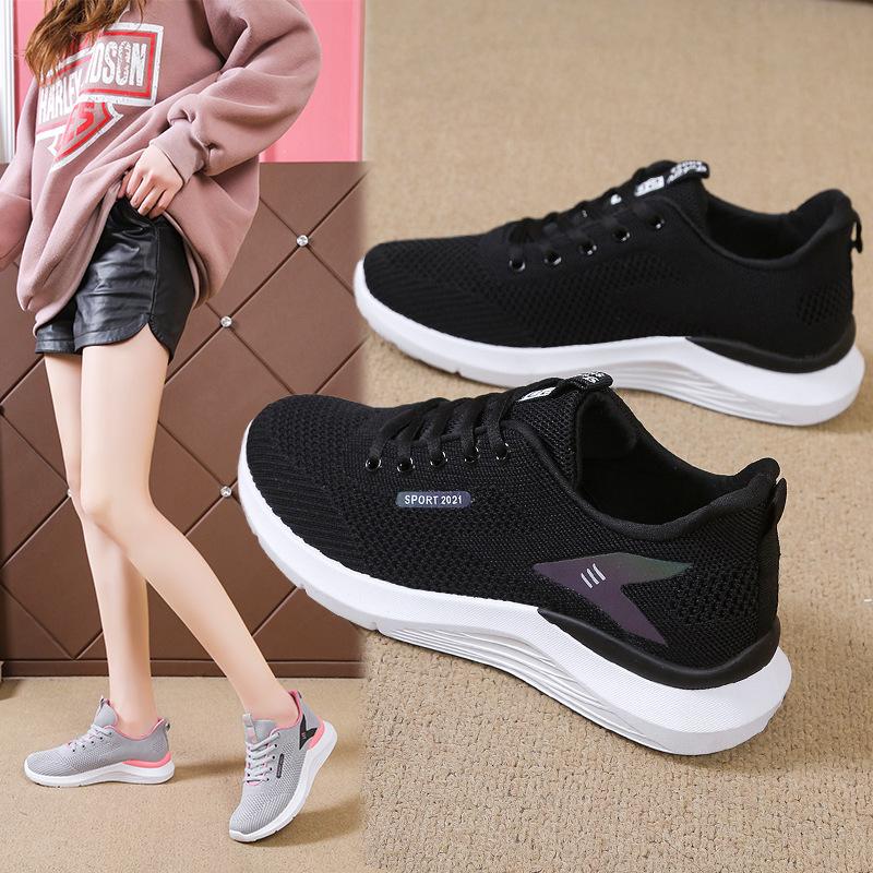 New Autumn Women's Shoes Mesh Casual Shoes Women's Soft-soled Running Sports Shoes Middle-aged and Elderly Mother Shoes Women's Versatile