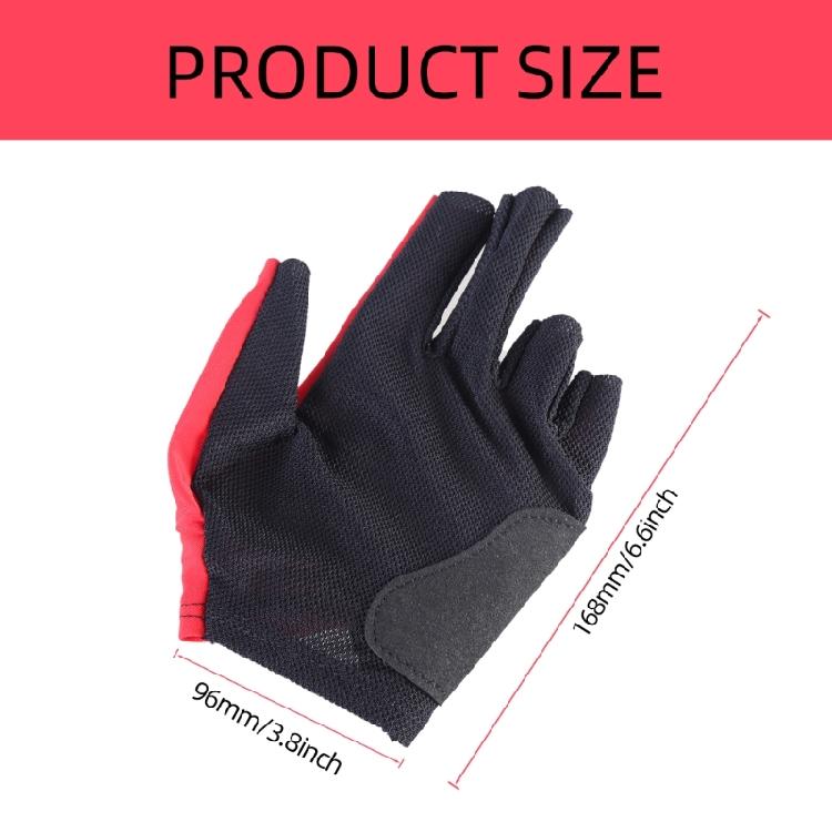 Flexible Five Finger Designs Billiards Glove for Left Handed Enthusiasts, Reliable Cue Sport Accessory Training Aids