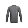 Under Armour Solid Color Training Round Neck Long Sleeve Raglan T-Shirt Men Tops Gray 1327970-001