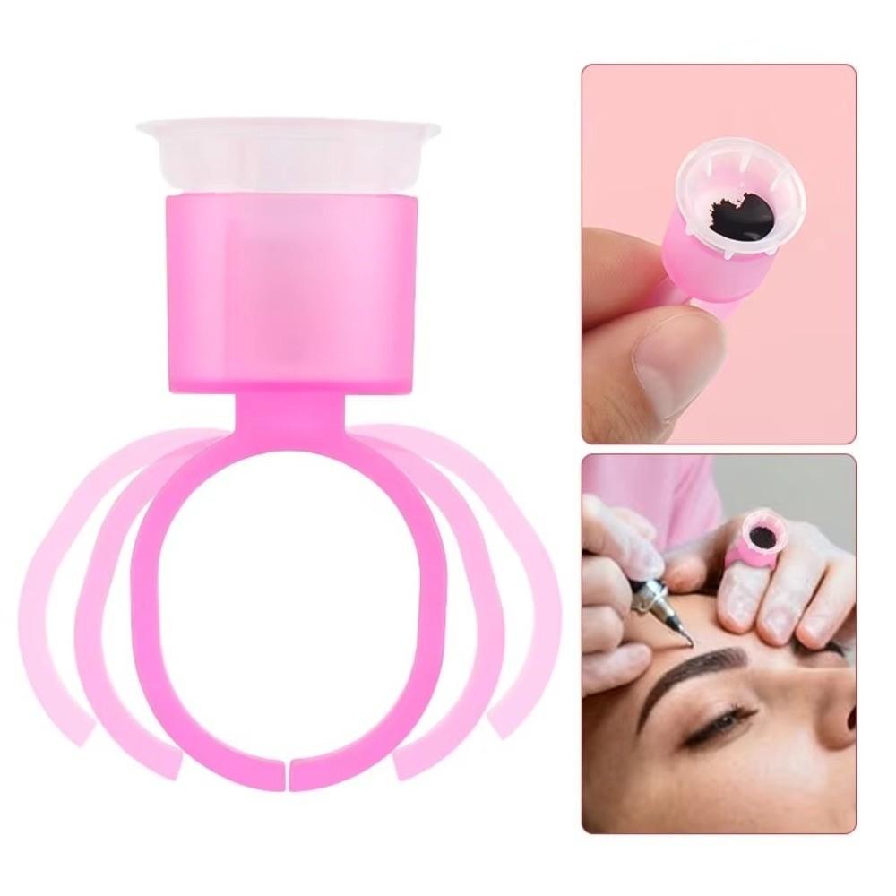 With Sponge Disposable Tattoo Ring Cup No Divider Permanent Makeup Tattoo Ink Cups Tattoo Supplies