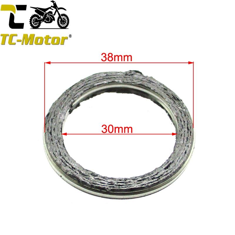 TC-Motor Exhaust Pipe Gasket ID 30MM OD 38MM For 200cc 250cc Pit Dirt Bike ATV Quad Motorcycle Scooter Moped XL75 80S 100 100S