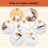 165Pcs Pure Cotton Core Candle Wicks Set Pre Waxed Soy Oil Wax Core  Handmade Candles