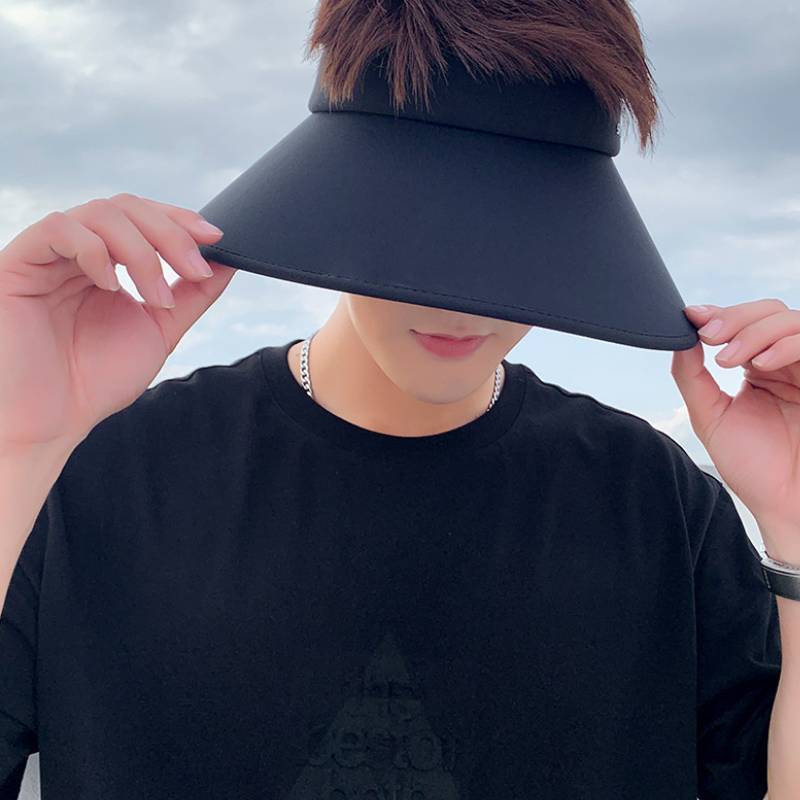 Summer Upf50 Double Layer Sun Hat With Wide Brim For Men Outdoor Protection