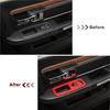 4pcs Inner Window Lift Switch Panel Trim Decor Cover for Dodge Charger 2011+ Red
