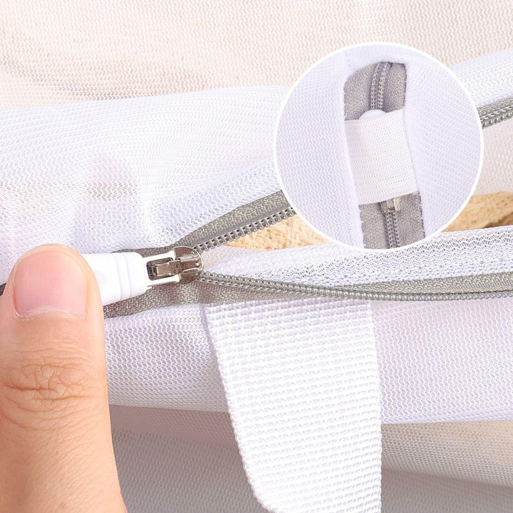 Zipper Laundry Basket Hanging Storage Clothes Wash Bags New Mesh Laundry Bag  for Washing Machines