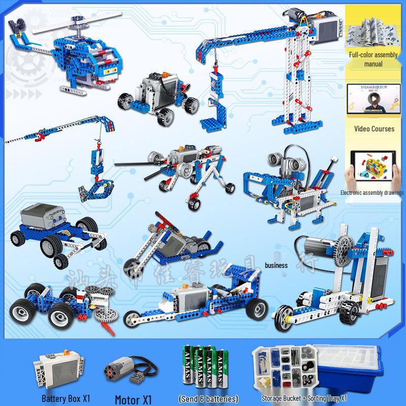 Children s Educational Programming Robot Set 9686 - Electric Building Blocks for Science and Tech Learning