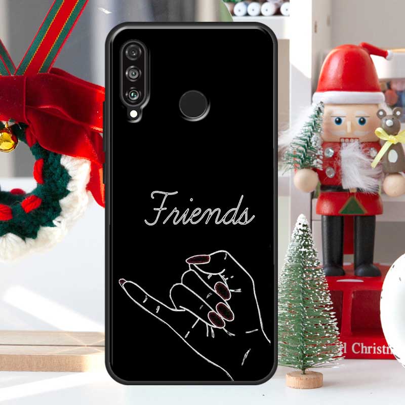 BFF Best Friends Forever Black For Huawei Nova 7i 8i 11i 12i 12s Y73 Y70 Y90 Y60 Y72 Y61 Y91 9 10 SE P30 Pro P40 Lite Case