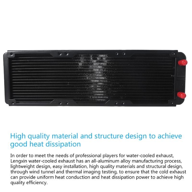 Water Cooling Computer Radiator 18 Pipe Aluminum Heat Exchanger Liquid Cooling Heat Sink for CPU PC Water Cool System