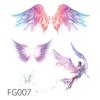 1pc Glitter Gradient Butterfly Wing Tattoo Eyeliner Face Sticker for Kids' Eye Makeup DIY