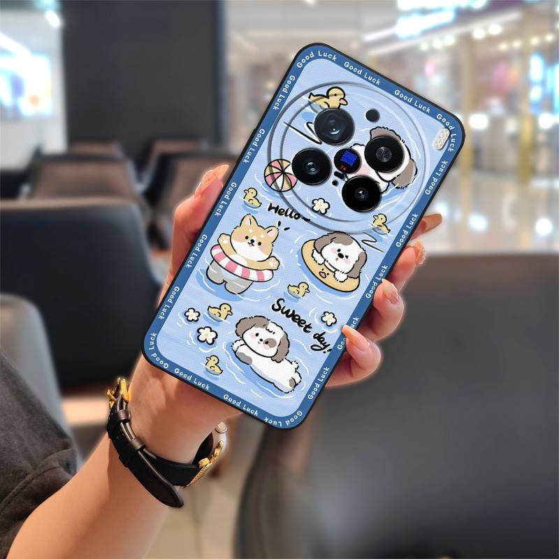 Back Cover Waterproof Phone Case For VIVO X200 Pro Full Wrap Protective Cute Fashion Design Cover Anti-dust Durable TPU