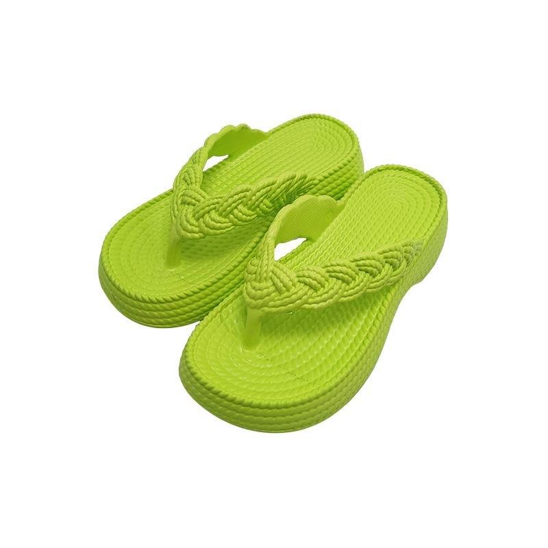 

Soft Sole Platform Flip Flops Woman Clip Toe Eva Non-Slip Cloud Slippers Women 2026 Summer Thick Bottom Bathroom Slides Sandal 36-37 зелёный