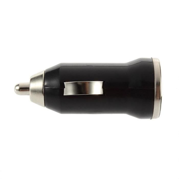 Chargeur Voiture - Phonillico® - Compatible iPhone 4/4S/3G/3GS - Noir - 1A - Allume Cigare