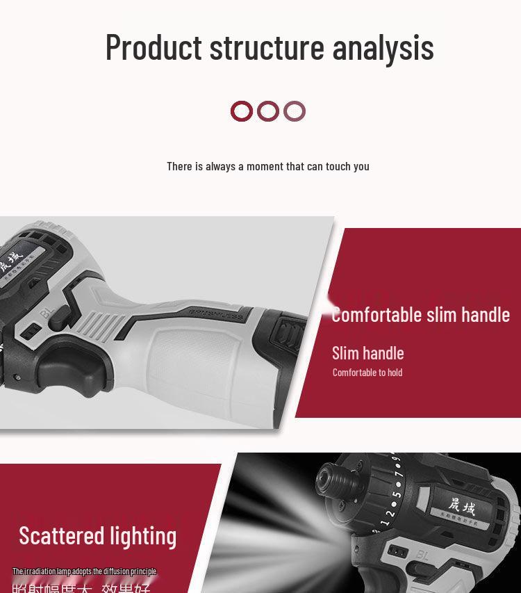 Brushless Cordless 18V High-Torque Mini Electric Screwdriver