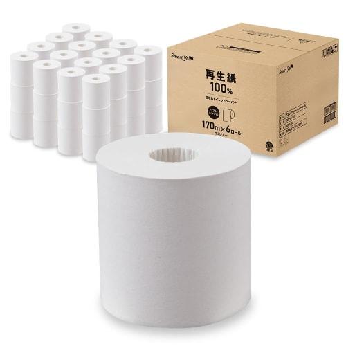 

ИРИС ПЛАЗА (ИРИС ПЛАЗА) [Набор из 8 штук] Туалетная бумага, Однослойная, 170 м x 6 рулонов, Тройной рулон, Сделано в Японии, Smart Ale