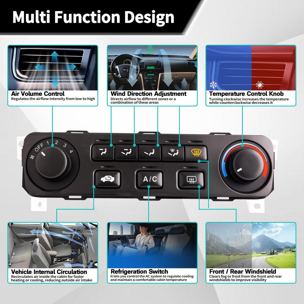 Air Conditioning Control Panel for Honda, Part #79600-S84-A21ZA