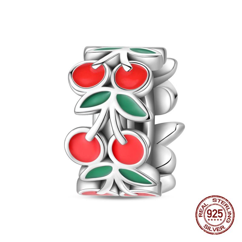 Original Charms Copper Summer Coconut Grove Holiday Charm Fits 3Mm Original Bracelet For Women Diy Jewelry Gifts New In