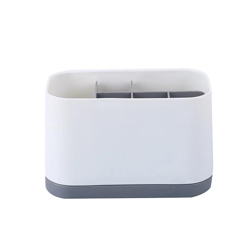 

Модная коробка для хранения зубных щеток в ванной комнате, стойка для зубной пасты, корзина для хранения серый