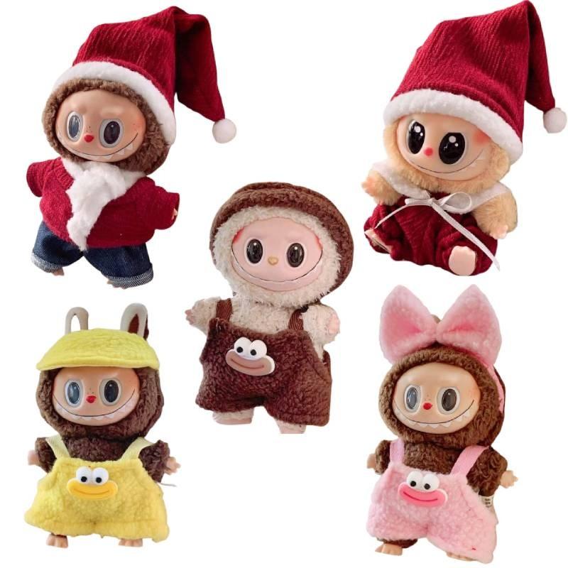 Plush Christmas Clothes Suspender Trousers Clothing Ornament No Dolls