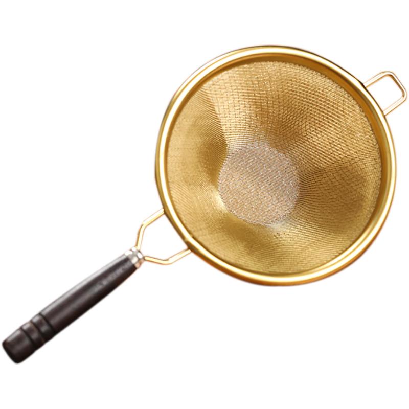 Wooden Handle Stainless Steel Tea Strainer