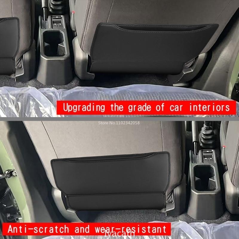 FOR SUZUKI Jimny Nomade 5/SIERRA 3 2025 Front Seat Back Anti Kick Pad Storage Box Bag Protector Leather Interior Accessories