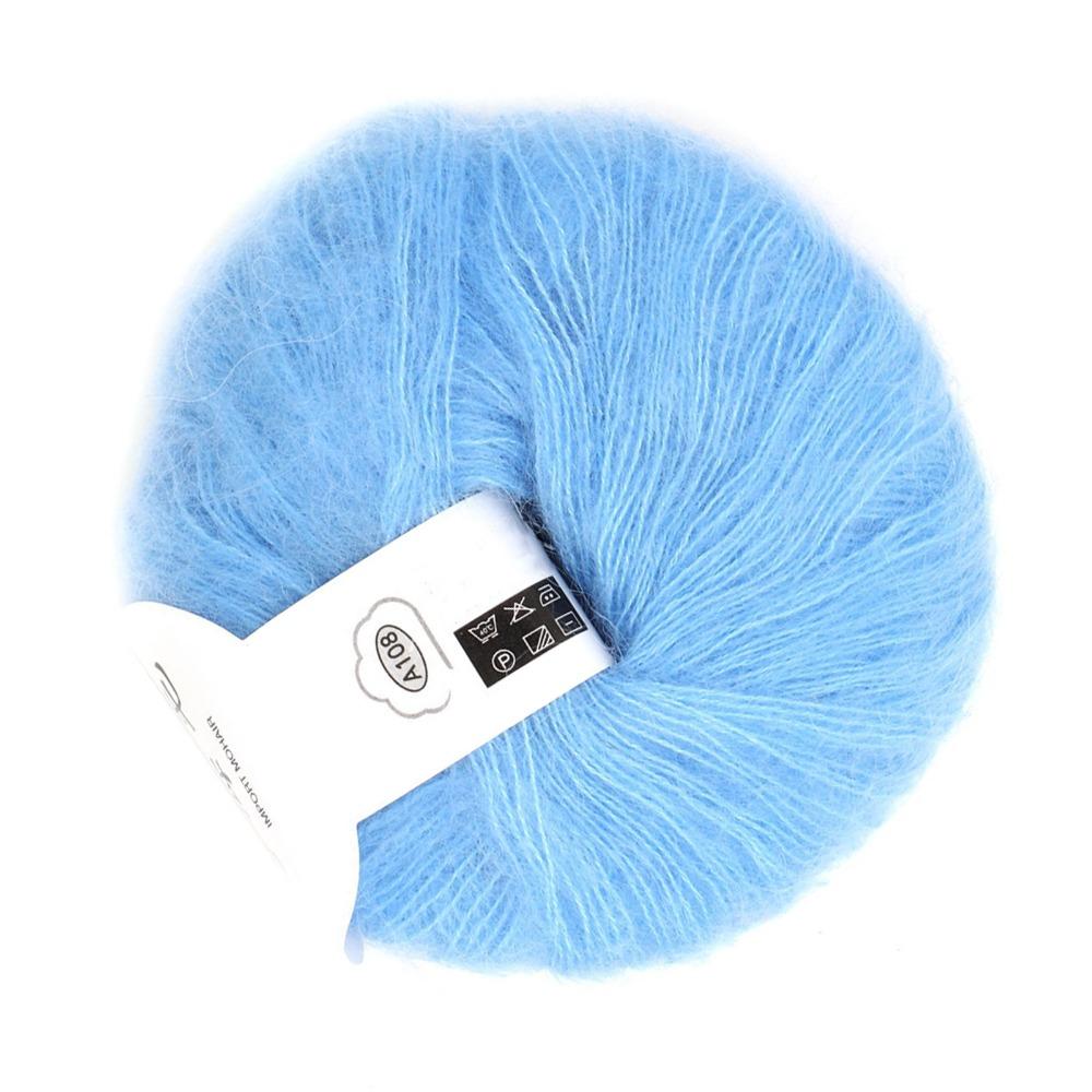 Warm Material Angora Wool Yarn Soft Texture Long Wool Yarn Popular Mohair Yarn For DIY Knitting
