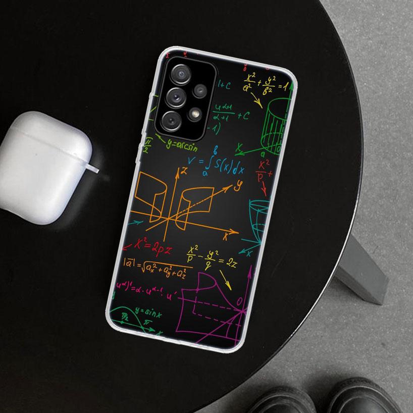 Physics Chemical Mathematics Phone Case for Samsung Galaxy A17 A16 A26 A36 A56 A57 A37 A15 A25 A35 A55 A14 A24 A34 A54 A13 A23 A