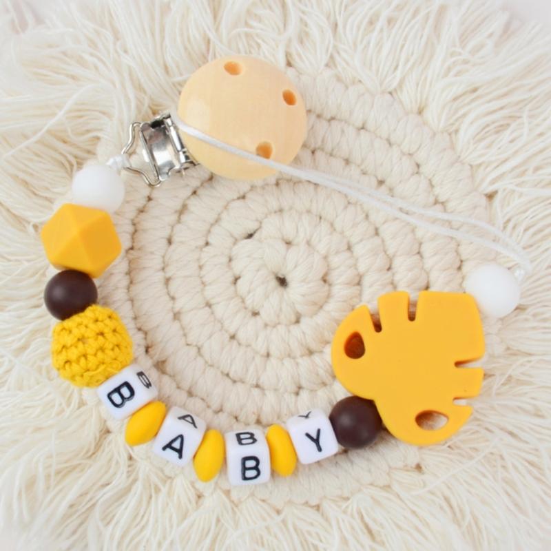 Baby Soother Chain Pacifier Holder Baby Toddlers Anti-drop Pacifier Strap Teether Toy Pacifier Dummy Chain Baby Supplies