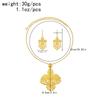 Zinc Zinc Alloy Gold Plated Jewelry Set Thai Women Jewelry Suit Sweet Necklace Earrings Set  Wedding