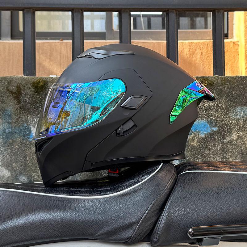 Motorcycle Helmets Men's and Women's Uncovered Helmets Winter Locomotive Helmets Four Seasons Bluetooth Riding
