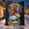 The Nightmare Before Christmas Pattern Blanket for Home Decoration, Bed, Sofa, Car Travel, Camping, Suitable for All Seasons, Birthday Christmas Gift
