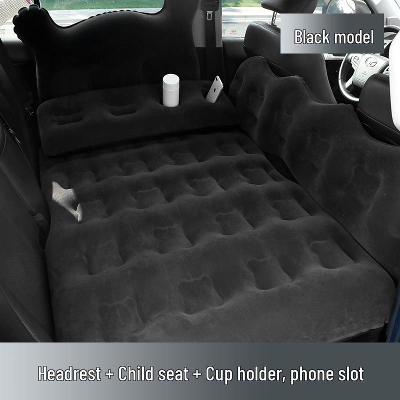 Thickened Car Inflatable Travel Mattress: Rear Seat Folding Bed for SUVs & Sedans